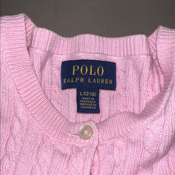 Polo by Ralph Lauren Light Pink Cardigan - Picture 2 of 4